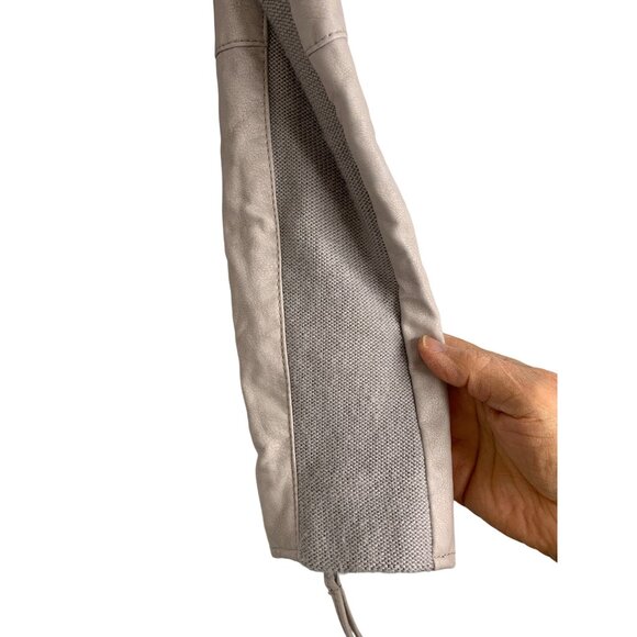 Free People Womens Size 6 Small Faux Leather Moto Jacket Blush Zip Detail 6827 - Picture 7 of 16